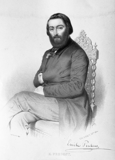 Émile Prudent, Pianist by Lithographer